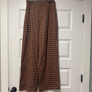 Entro Brown and Black Wide Leg Pants